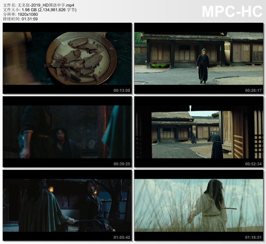 2019年张晓晨,隋咏良动作武侠片《无名狂》1080P国语中字